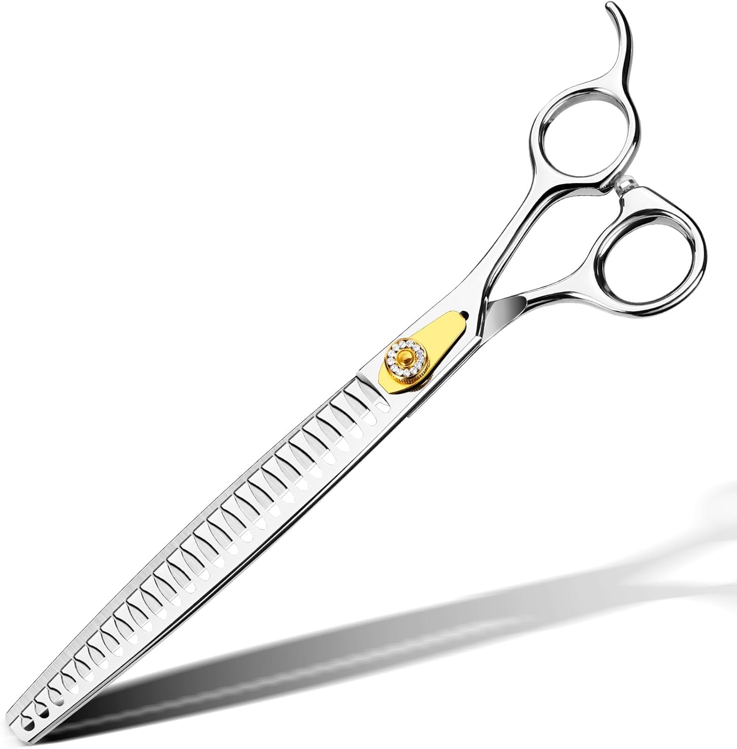 Gimars 8 Inch Professional Dog Grooming Scissors - 26 Teeth Sharp Blades, Heavy Duty 440C Stainless Steel, Ergonomic Pet Grooming Shears for Dogs, Cats & Small Animals - Perfect for Home Grooming & Professional Pet Salons