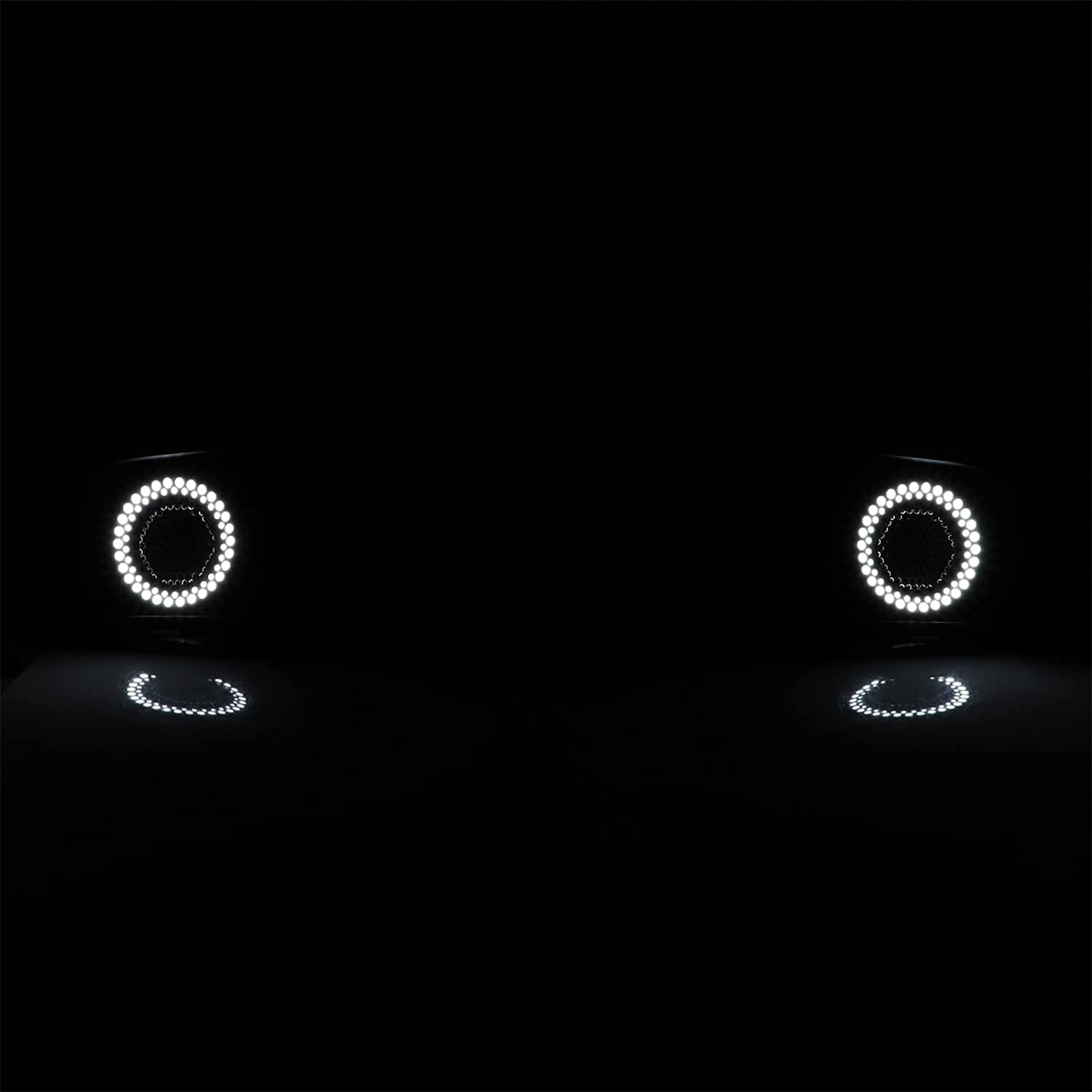 2015-2017 Ford Mustang LED DRL Center Grille Lights - White Accent Vent Lights for Front Bumper & Upper Hood | Nixon Offroad | Perfect for Night Driving & Car Customization