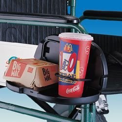 Double Cup Holder & Tray - Car Organizer for Drinks & Snacks