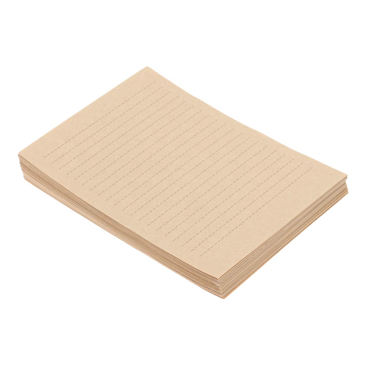 Vintage Wide Ruled Loose Leaf Paper 100 Sheets - Antique Lined Stationery for Writing, Poetry, Letters & Office Notes | A5 Printer Paper for Wedding Invitations, Lyrics & Creative Projects