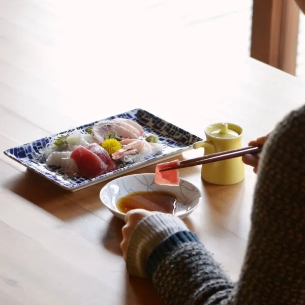 Premium Japanese Hasami Yaki Small Plate Set - 7-Piece Ceramic Dish Collection with Various Traditional Patterns | Ideal for Sushi, Appetizers & Home Decor