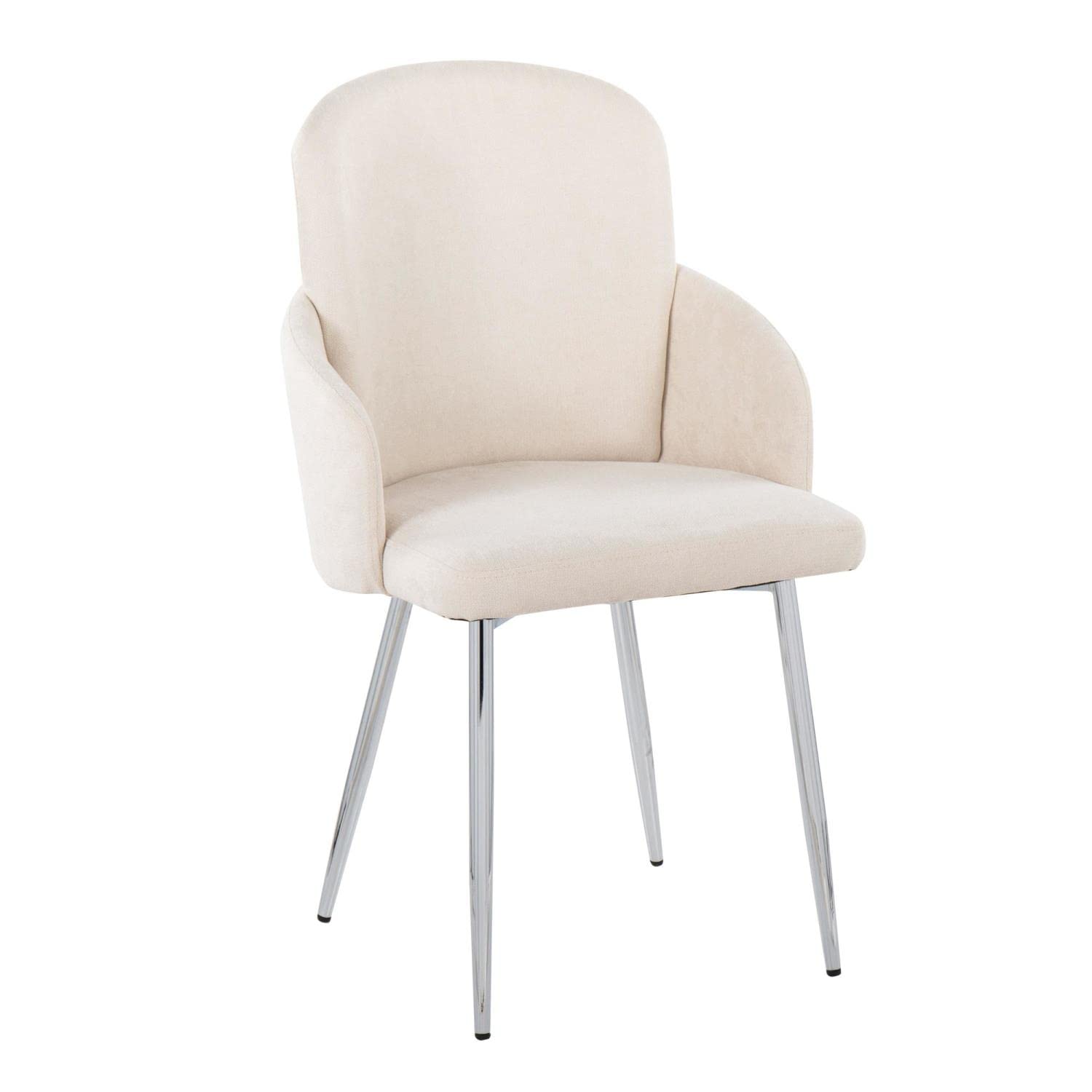 LumiSource Dahlia Upholstered Dining Chairs Set of 2 - Modern Kitchen Chairs for Dining Table, Comfortable & Stylish Seating for Home, Restaurant or Office Use