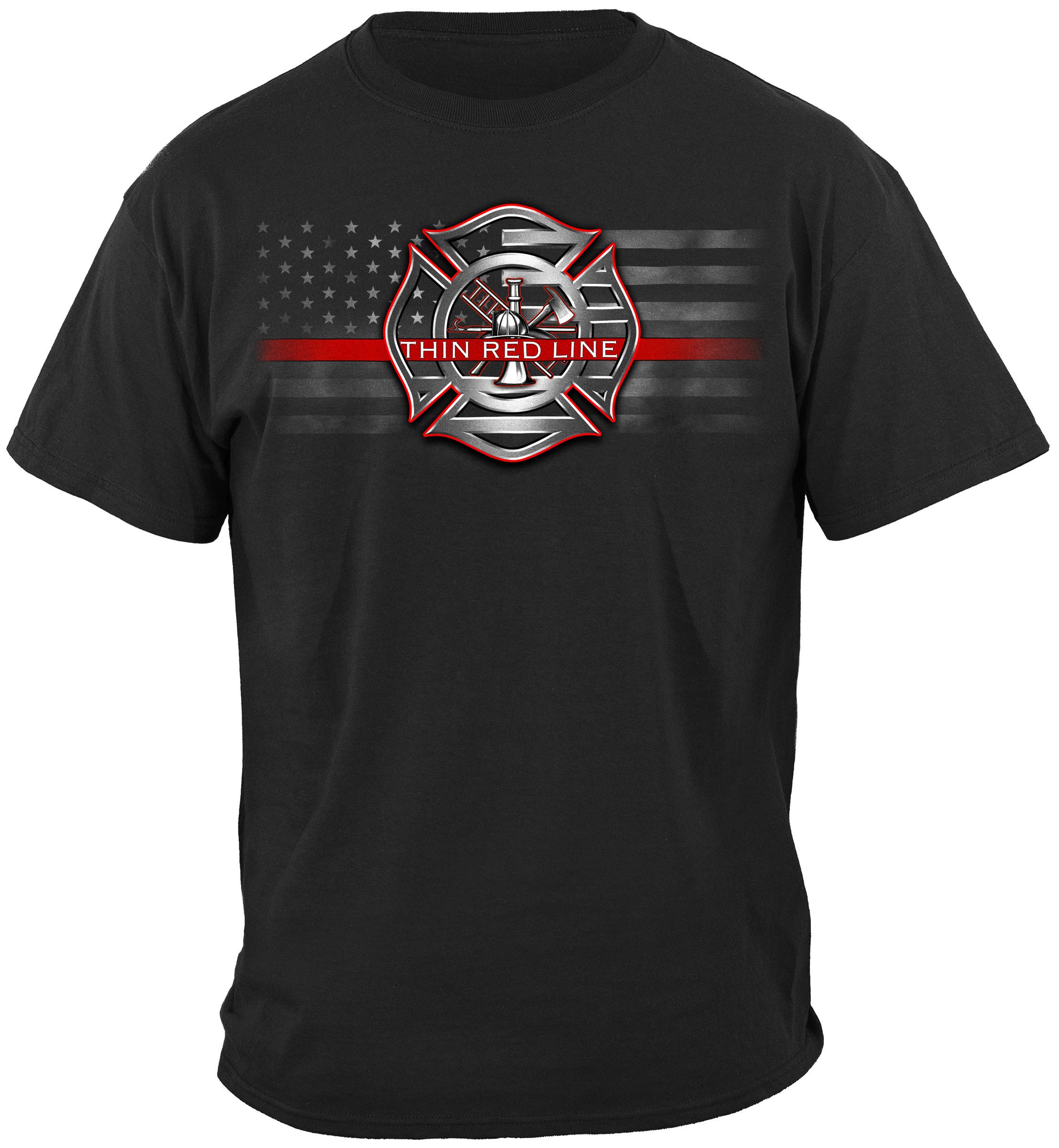 Firefighter T Shirt for Men - Elite Breed Fire Rescue Tee THD021 - First Responder Apparel for EMS, Fire Dept & Station Duty