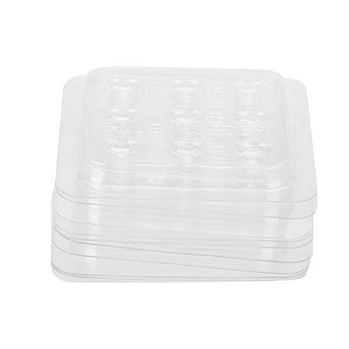 10Pcs Clear Plastic Eyelash Glue Holders - Transparent Eyelash Extension Adhesive Pallet for Professional Lash Artists & DIY Beauty (Perfect for Salon, Home Use & Travel)