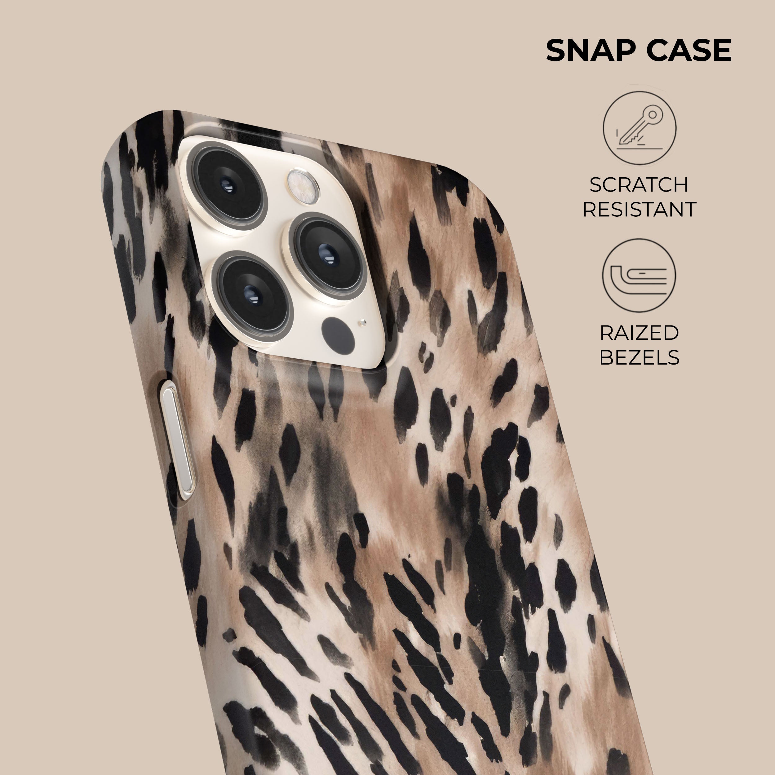 Leopard Print Phone Case - Durable Protective Cover for iPhone & Samsung | Perfect for Everyday Use, Travel & Outdoor Adventures