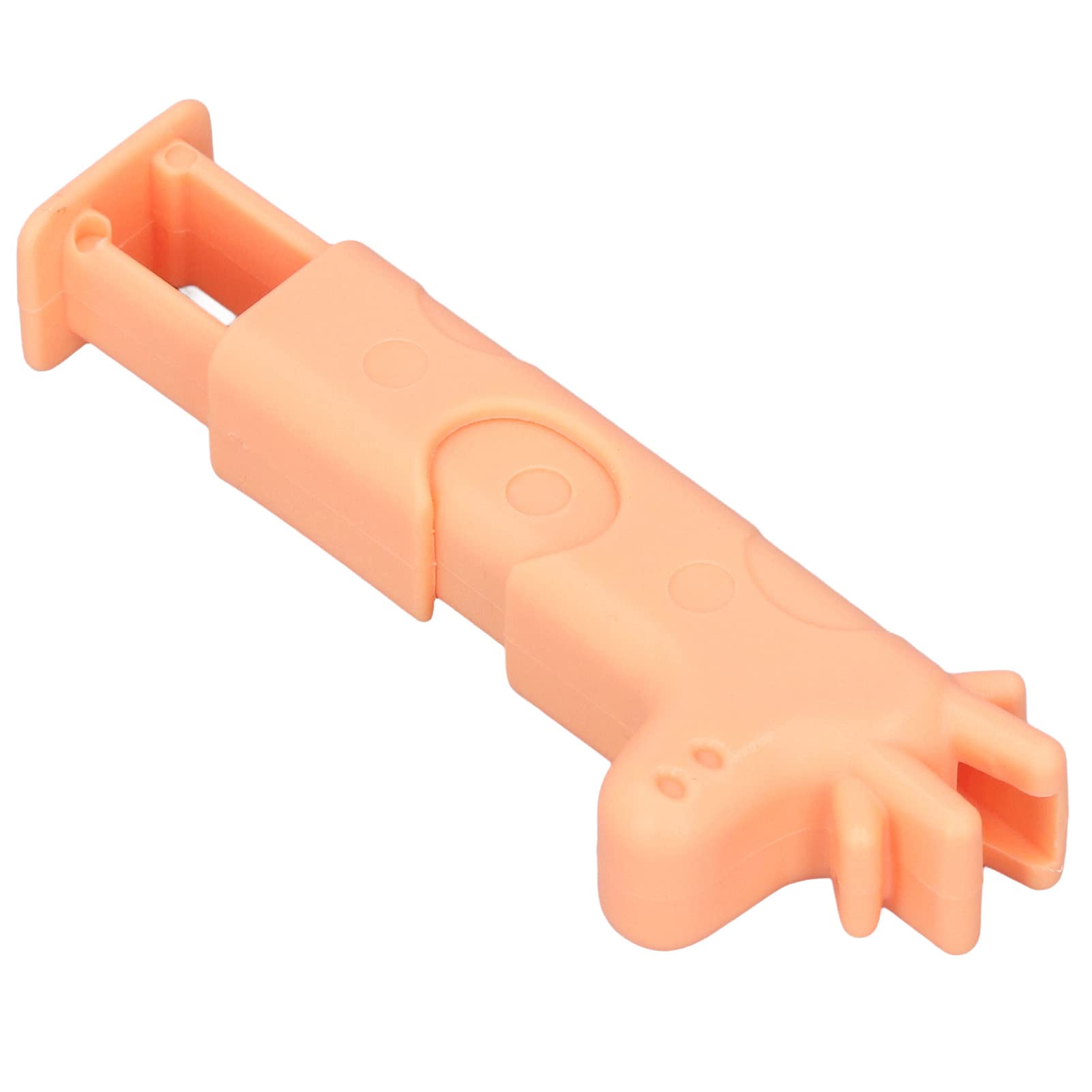 Demeras Bright Color Plastic Bag Sealing Clips - High Elasticity Snack Bag Clips for Kitchen & Office Use (Giraffe Design, Orange) - Perfect for Food Storage, Chips Bags, and Organizing Small Items