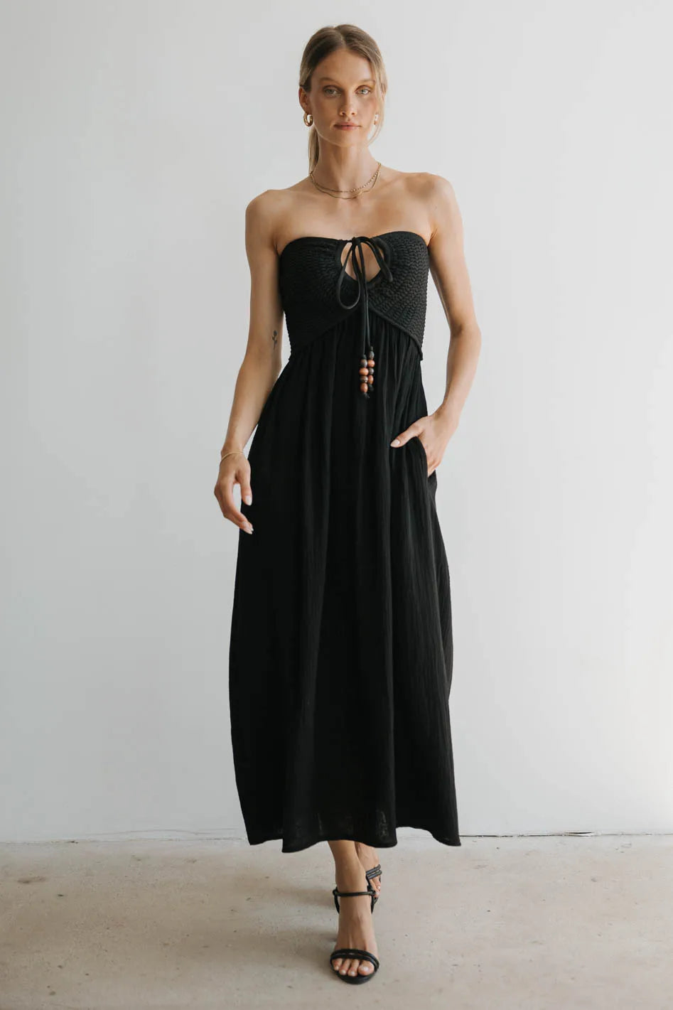 Kyra Crocheted Halter Dress - Boho Summer Beach Dress for Women | Perfect for Vacations, Music Festivals & Date Nights