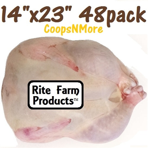48-Pack 14x23 Inch Turkey Shrink Bags for Poultry - Heavy Duty Freezer Storage Bags for Thanksgiving, Christmas Cooking & Meal Prep