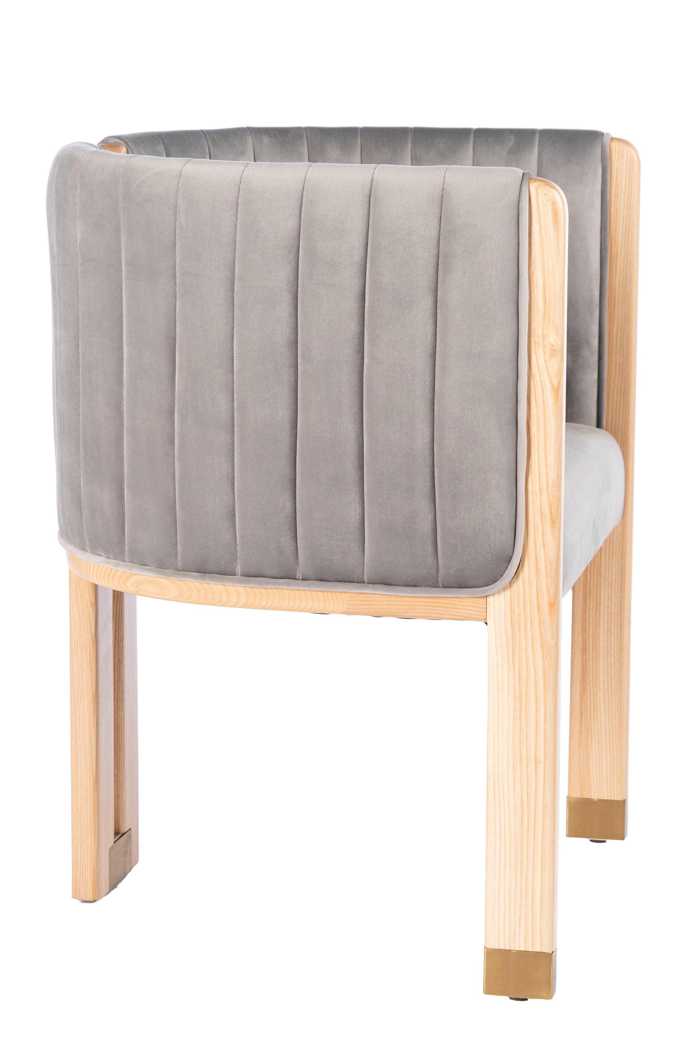 Monaco Dining Chair in Gray - Modern Upholstered Side Chair for Kitchen, Dining Room & Office - Comfortable & Stylish Seating Solution