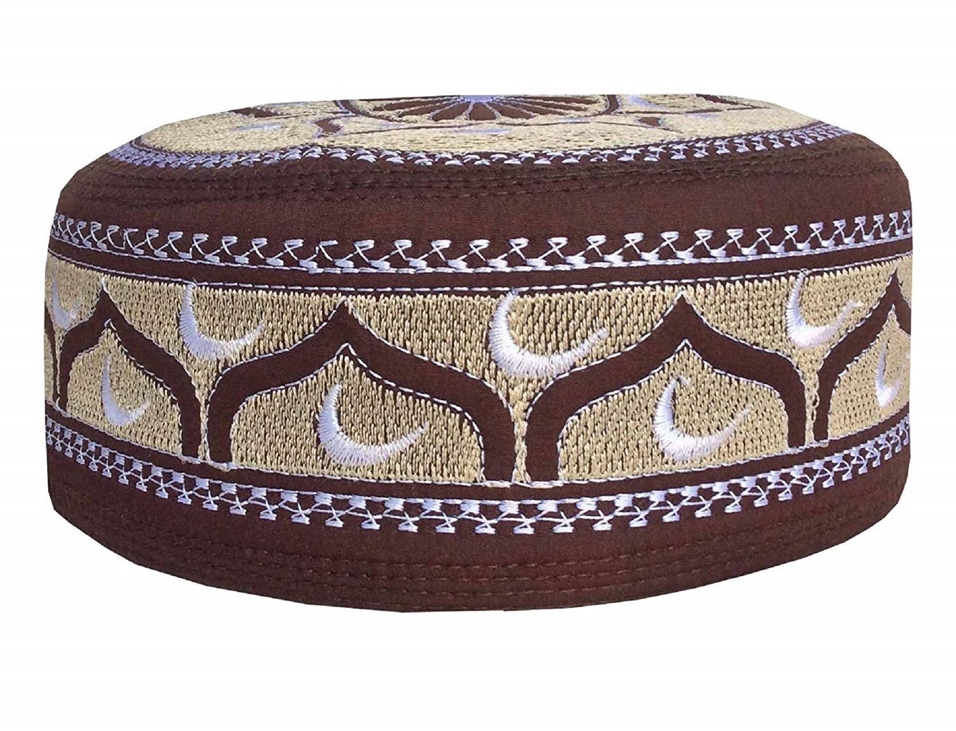 Hand Embroidered Unisex Kufi Skull Cap - Knitted Beanie for Men & Women | Summer Headwear for Prayer, Outdoor Activities & Fashion Accessory