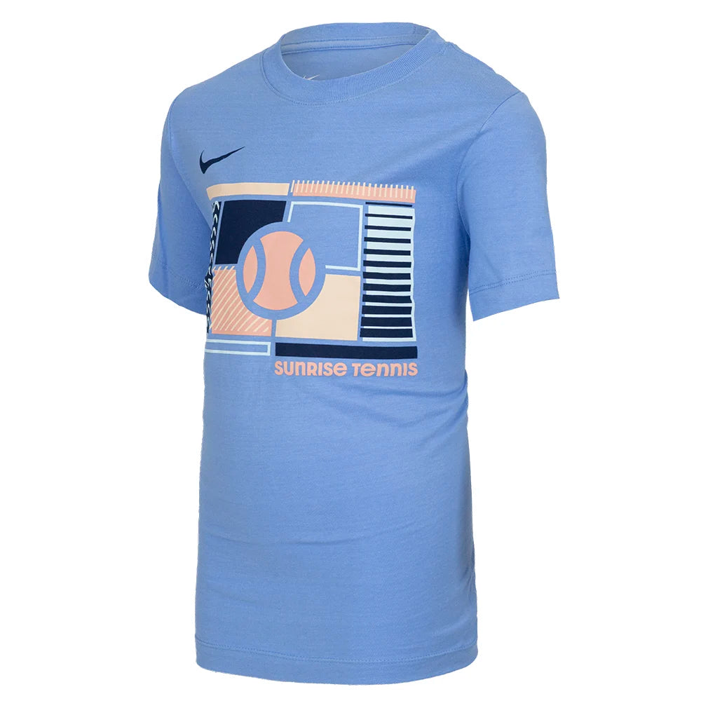 Boys' Cotton Short Sleeve Tennis T-Shirt - Breathable & Comfortable Athletic Top for Kids Sports, Practice & Casual Wear