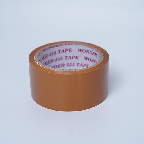 JPPL Brown Packing Tape 2inch x 65m - Heavy Duty Adhesive Shipping Tape for Box Sealing, Gift Wrapping & Office Use | Water-Resistant Packaging Tape for Moving, Mailing & Industrial Applications