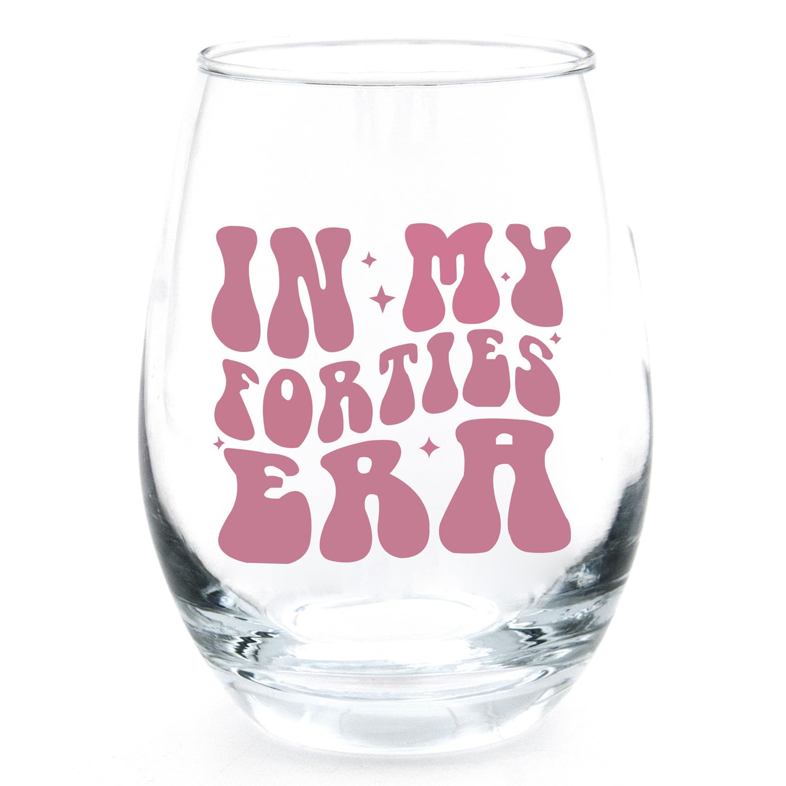 40th Birthday Wine Glass Gift for Women - In My Forties Era - 40 Year Old Present for Friend, Mom, Sister, Daughter, Wife & Coworker - Perfect for Birthday Celebrations, Home Decor & Party Favors