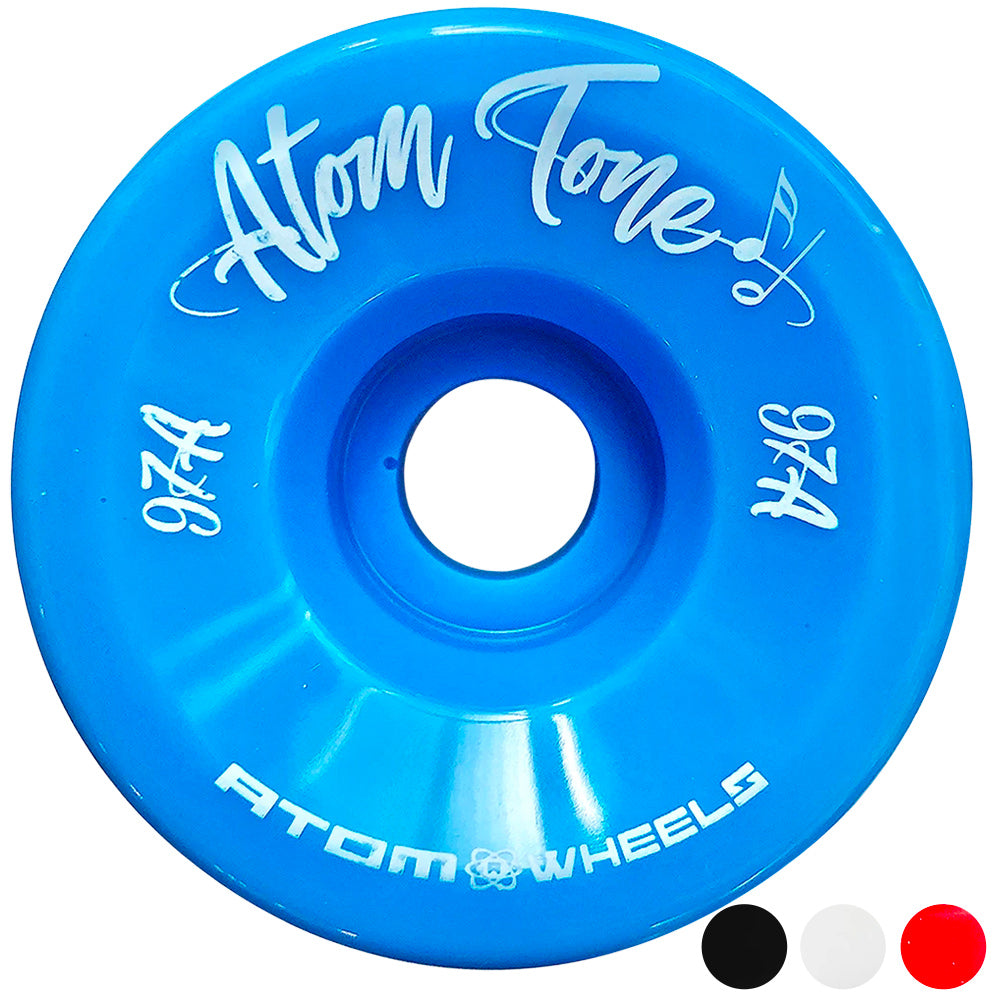 Atom Tone 57mm Quad Wheels 4-Pack - High Performance Skateboard Wheels for Street & Park Riding - Perfect for Cruising, Tricks & Smooth Rides