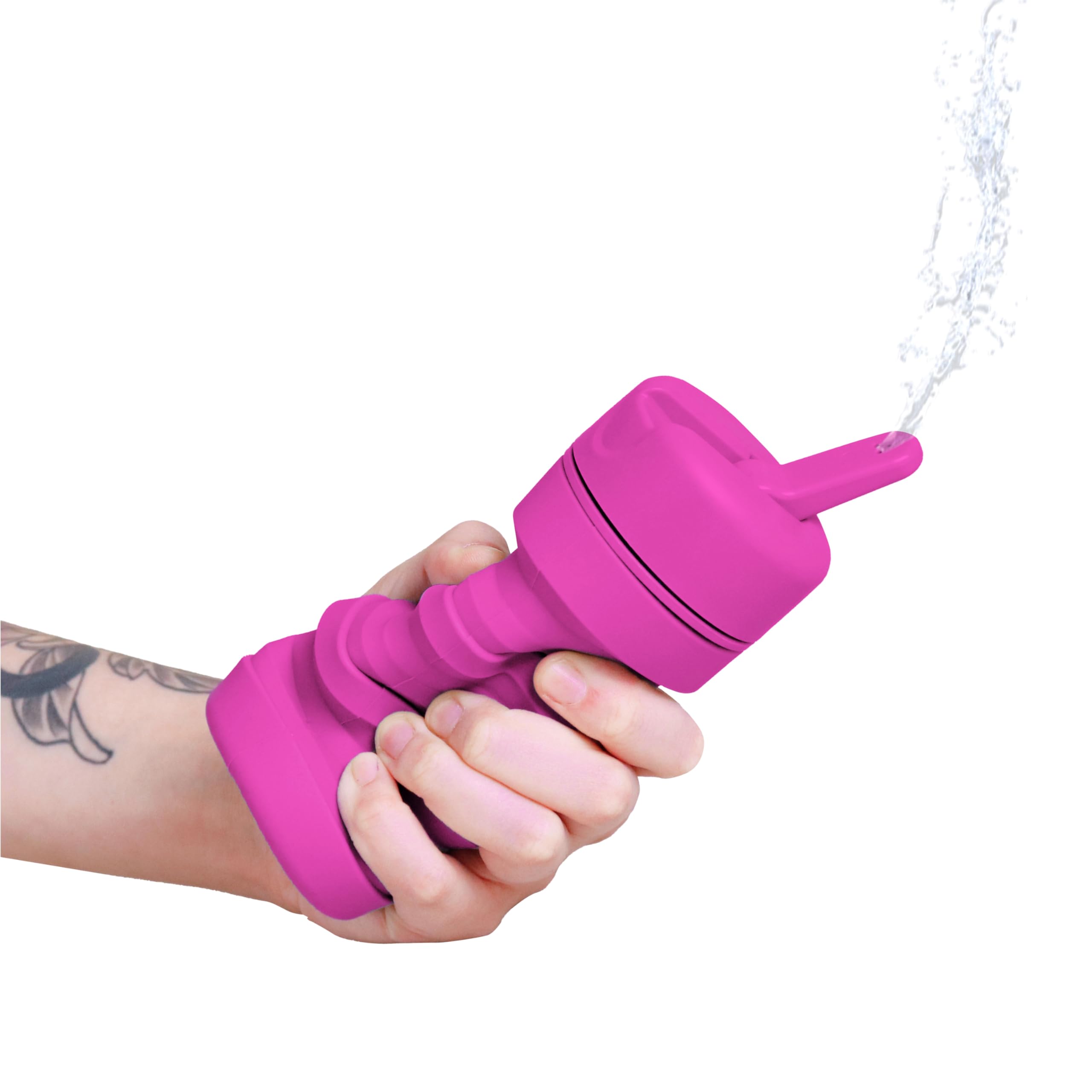 TUSHY Travel Bidet - Portable Collapsible Bidet for Home, Camping & Travel | Postpartum Peri Bottle & Hemorrhoid Relief | Compact Hygienic Solution for Outdoor Adventures, Road Trips & RVs (Fuchsia Friday)