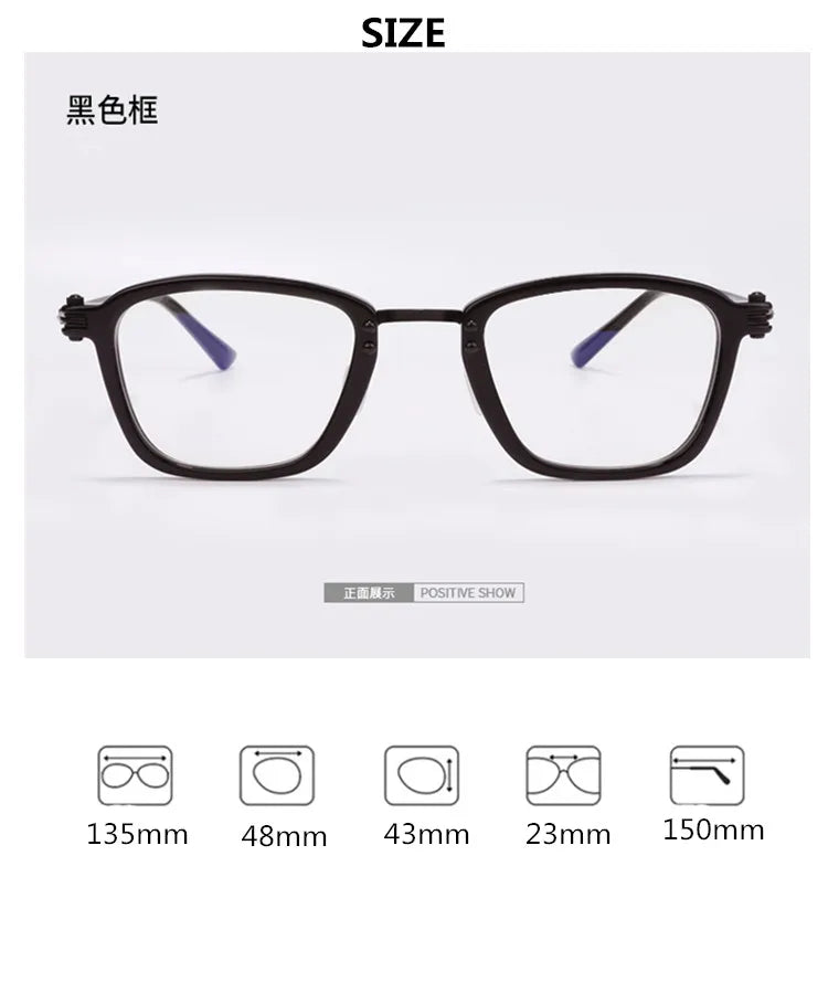 Aimee Women's Full Rim Square Titanium Acetate Eyeglasses Frame 945880 - Lightweight & Durable Eyewear for Work, Reading & Fashion