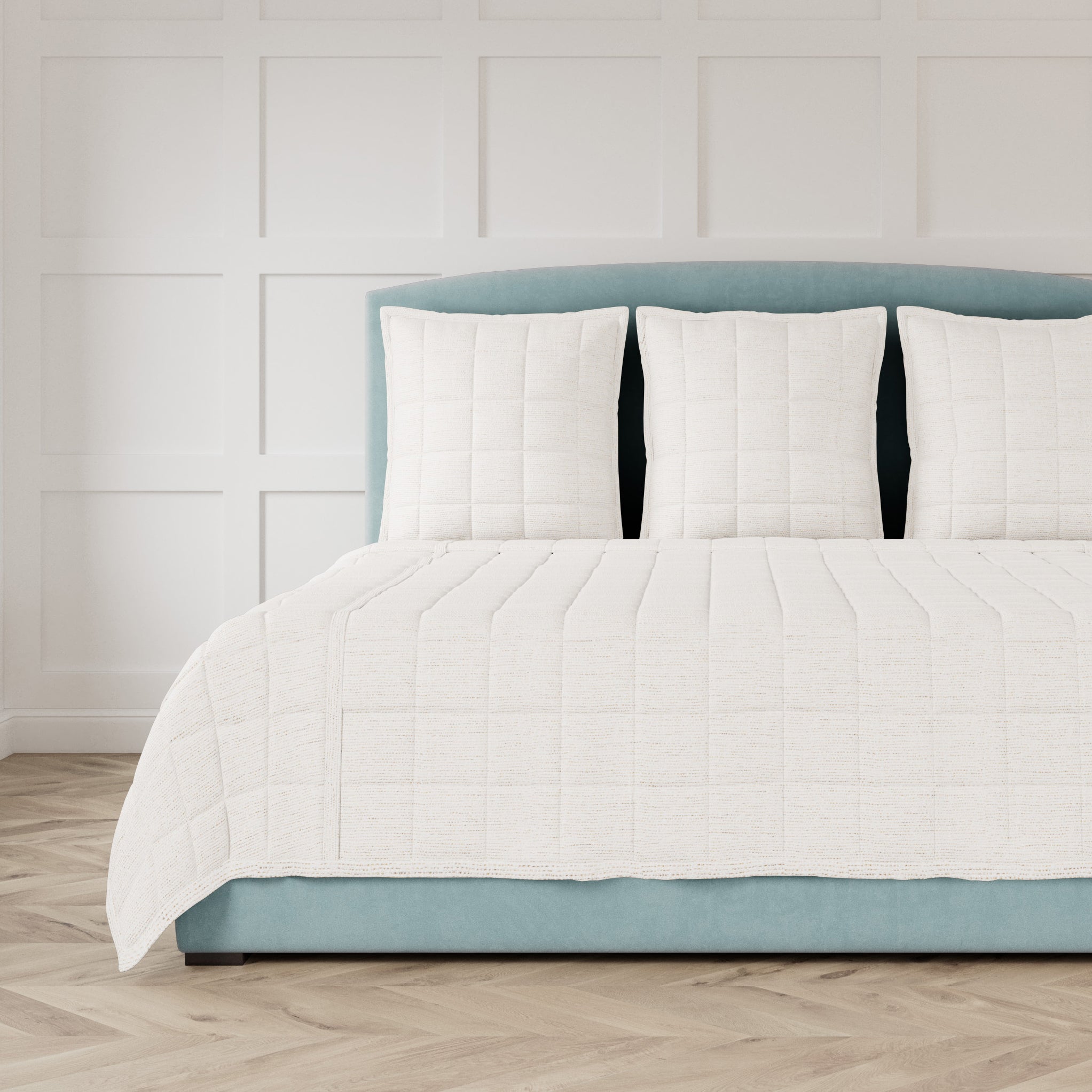 Luxury Macau Quilted Coverlet & Euro Sham Set - Soft Bedding for Master Bedroom & Guest Room Decor