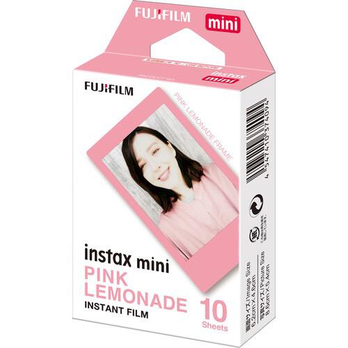 FUJIFILM INSTAX MINI Instant Camera Film - Pink Lemonade Color Pack (10 Sheets) for Party, Travel & DIY Photo Albums | Compatible with INSTAX MINI 7/8/9/11/25/40/50/70/90 Cameras