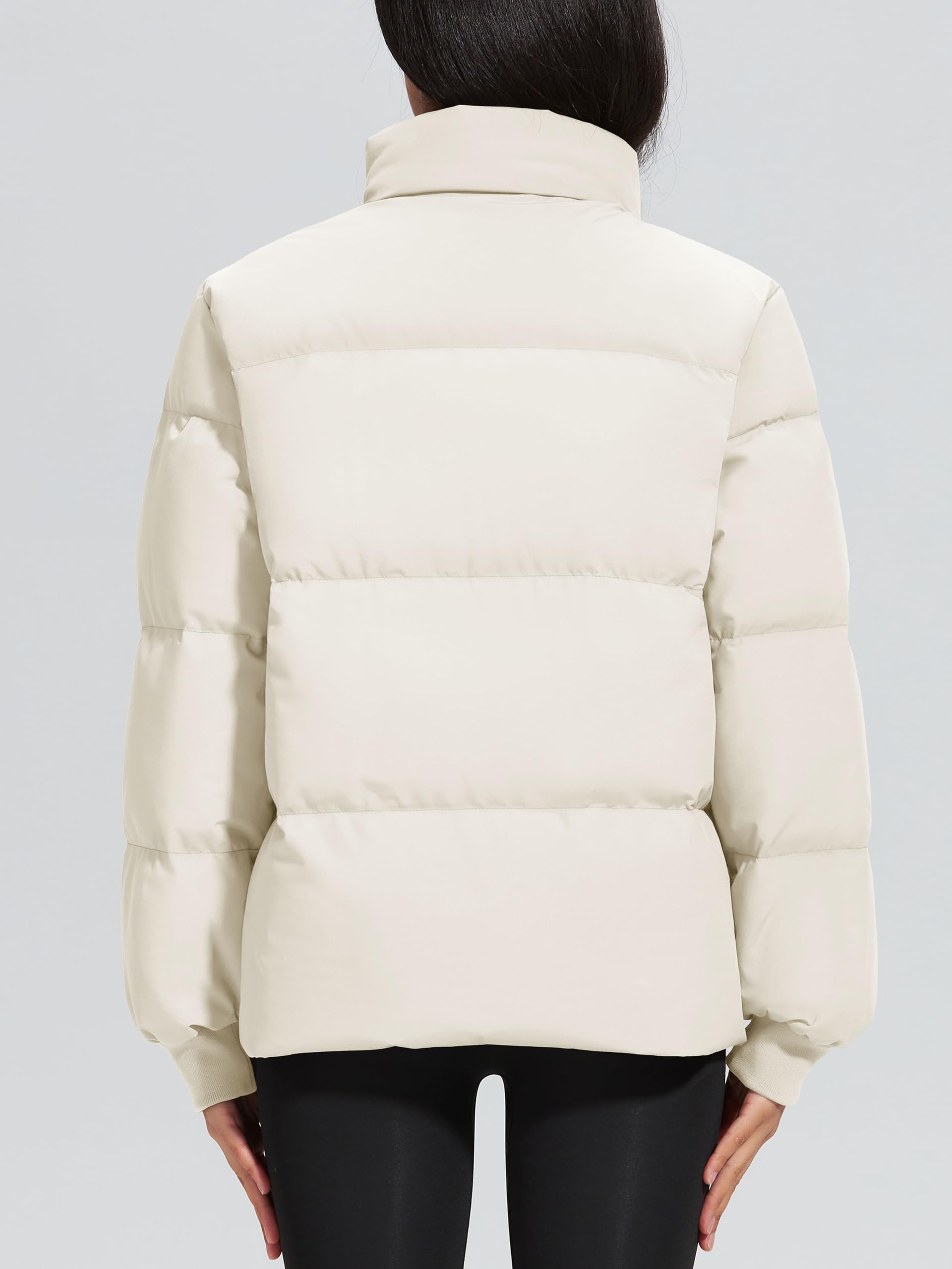 MAGCOMSEN Women's Winter Puffer Jacket - Water-Resistant Down Coat with Stand Collar, Quilted Design & Pockets | Warm Baggy Outerwear for Snow, Travel & Outdoor Activities
