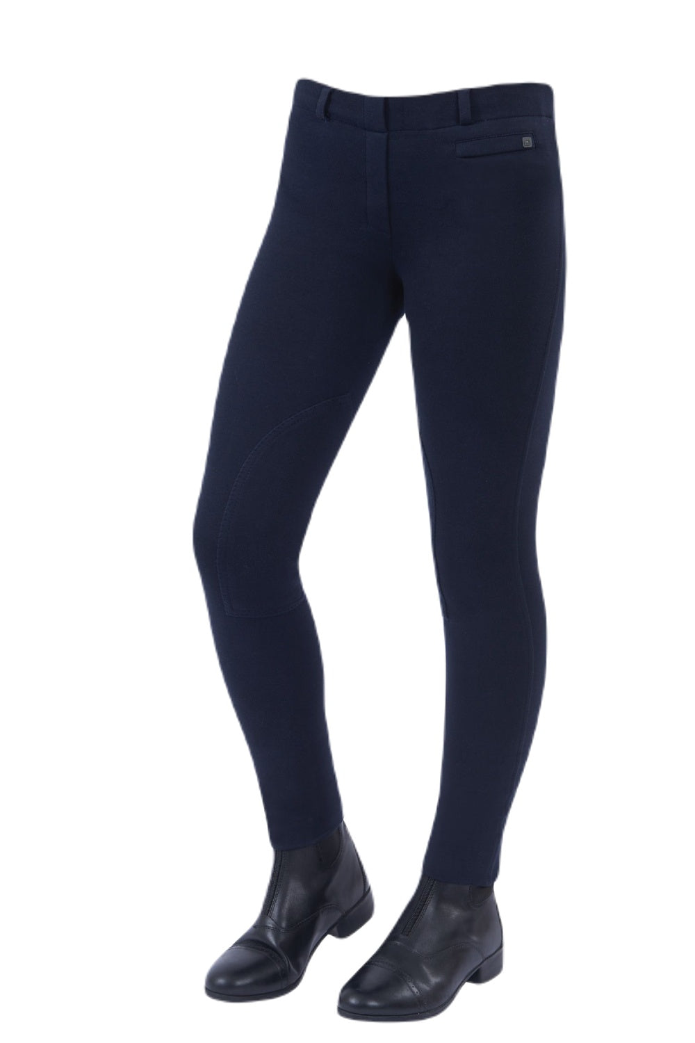 Dublin SupaFit Pull-On Knee Patch Jodhpurs - Equestrian Riding Breeches for Women - Perfect for Horseback Riding, Show Jumping & Dressage