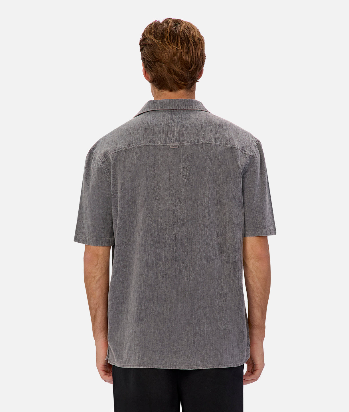 Premium Washed Magna Short Sleeve Shirt in Gun Metal - Stylish Casual Wear for Men, Perfect for Office, Outings & Summer Fashion