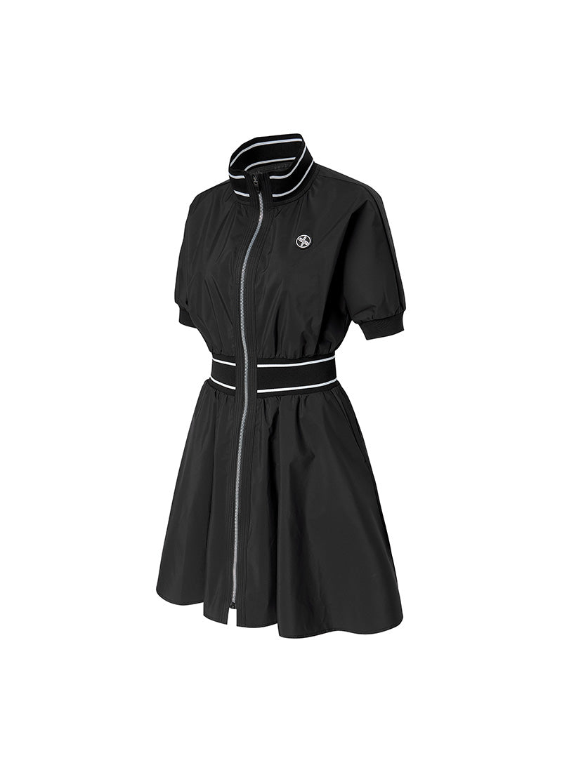 LayerShield Women's Dolman Sleeve Zip Up Dress - Stylish & Comfortable for Casual Wear, Office, and Evening Outfits