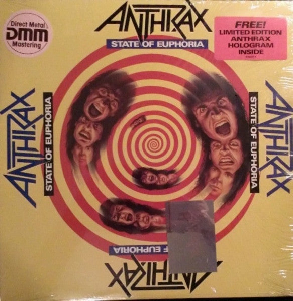 Anthrax - State Of Euphoria LP Vinyl Album Limited Edition (NM or M) - Perfect for Collectors & Rock Music Enthusiasts