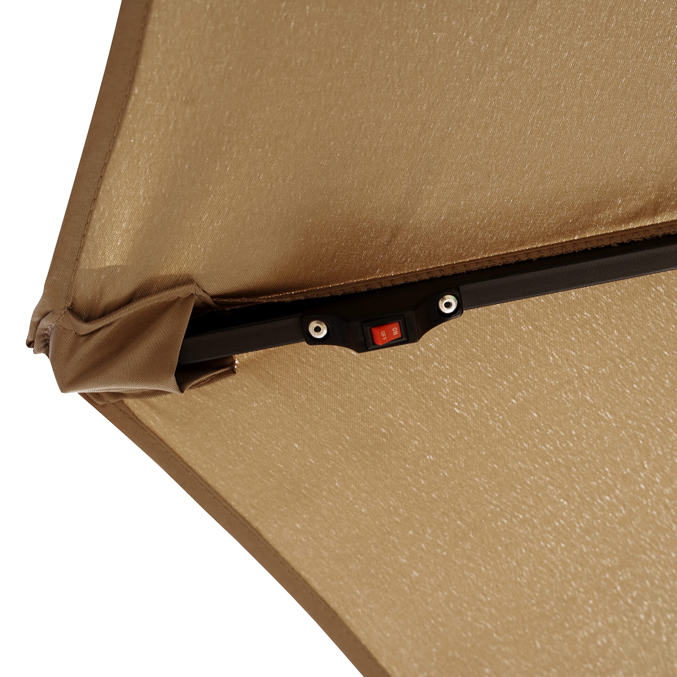 LeisureMod Willry 10 Ft Modern Outdoor Offset Cantilever Hanging Patio Umbrella with Solar Powered LED Lights - Perfect for Poolside, Backyard, and Patio Relaxation