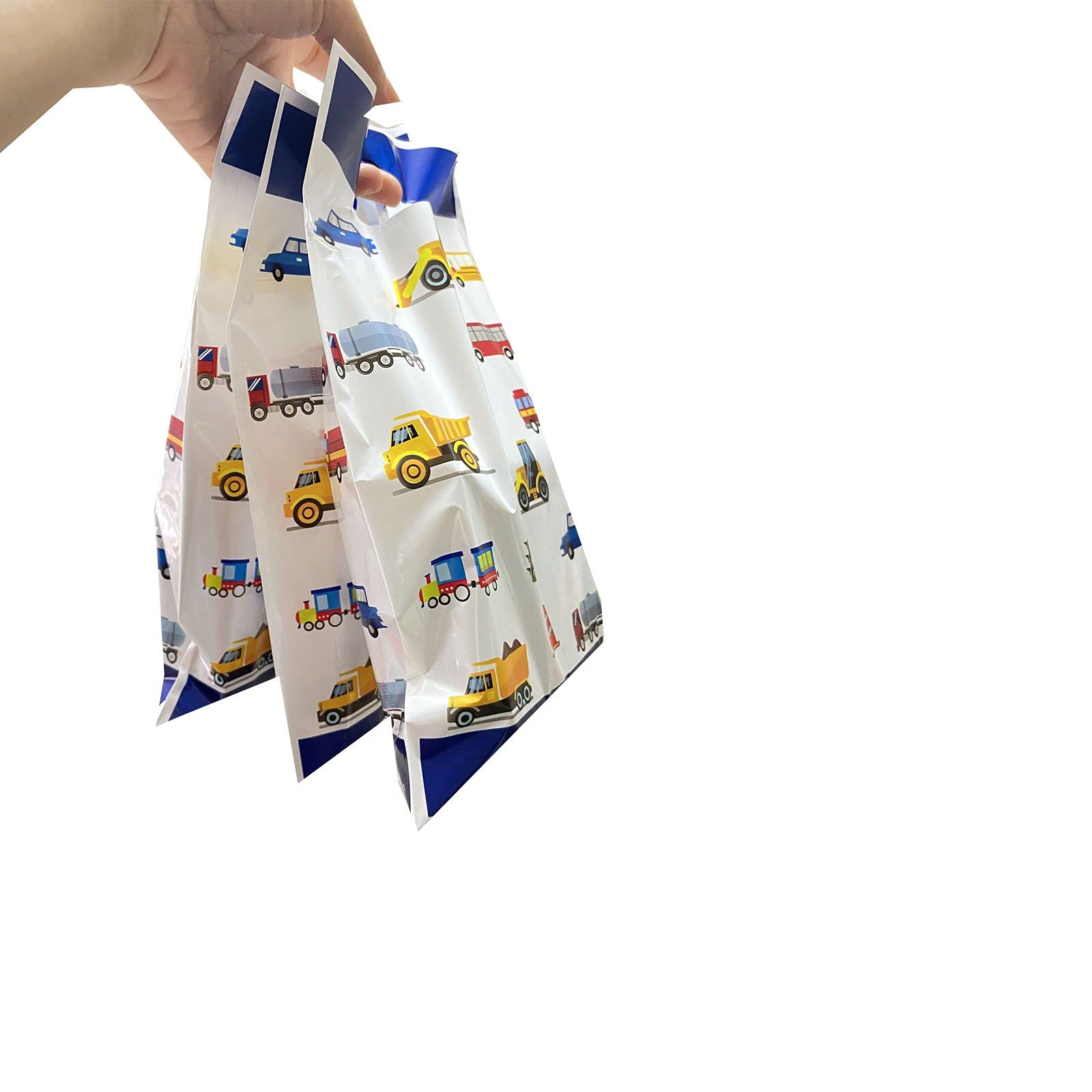 30PCS Construction Theme Gift Bags for Kids - Truck Car Goodie Bags with Treats for Birthday Parties, Baby Showers & Construction Themed Events - Perfect for Candy, Favors & Party Decorations