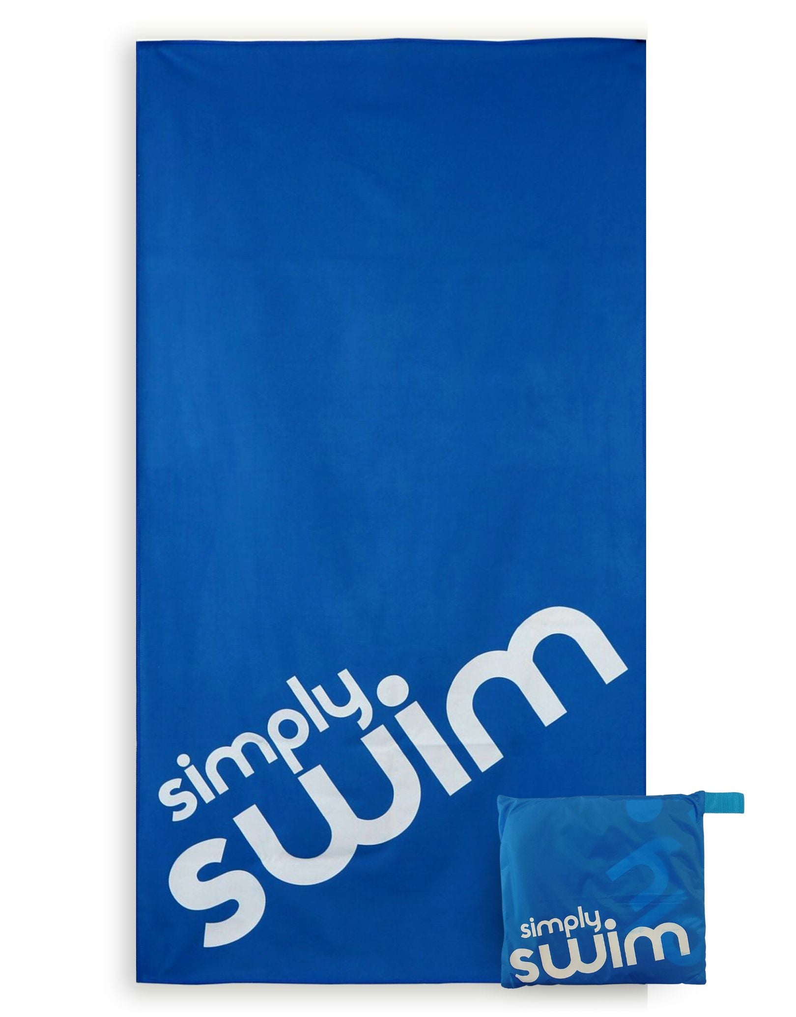 Premium Large Microfiber Towel - Ultra Absorbent & Quick Dry - Soft & Durable for Gym, Beach, Travel & Home Use - Blue