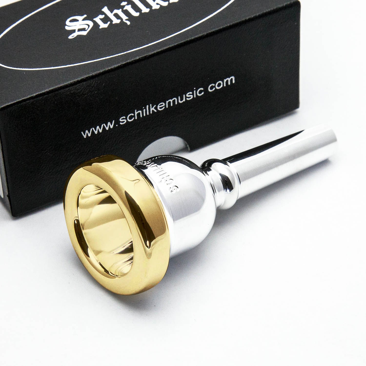 Schilke 24K Gold Plated Rim & Cup Trombone Mouthpiece - Euphonium/Baritone 47B Small Shank - Perfect for Jazz, Classical & Marching Band Performances