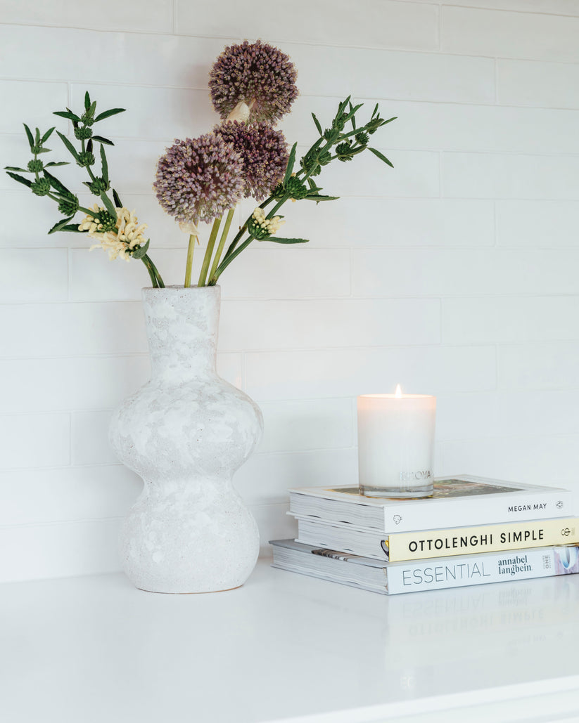 Ecoya Madison Jar Candle - Lotus Flower Scented Soy Wax Candle for Home, Spa & Relaxation - Perfect for Aromatherapy, Meditation & Romantic Ambiance