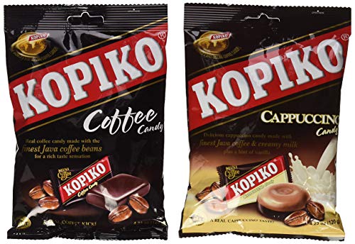 Kopiko Coffee & Cappuccino Candy Variety Pack - 3 Pack | Bulk Coffee Flavored Candies for Office, Travel & Snacking