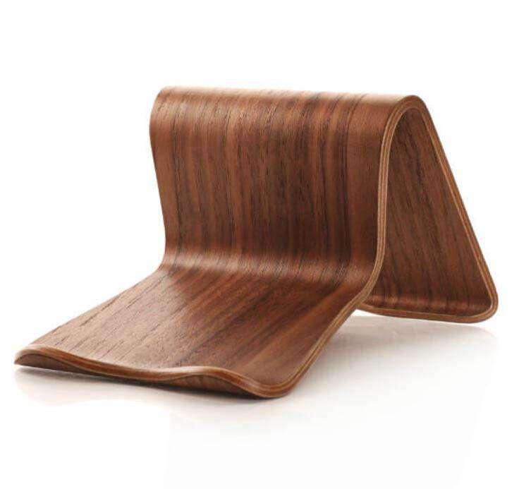 Birch Bent Plywood iPad Tablet Stand - Adjustable Holder for Desk, Work, and Home Office Use - Perfect for Reading, Watching Videos, and Video Calls