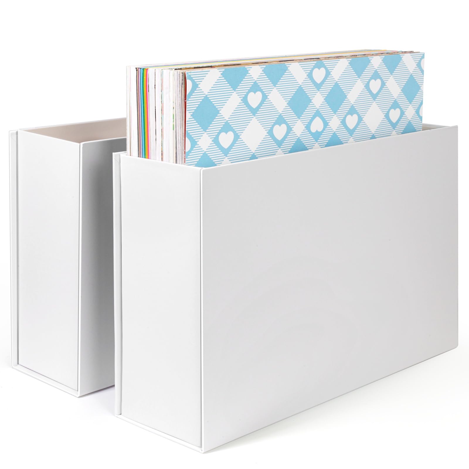 12x12 Scrapbook Paper Storage Organizer - 2 Pack | 12