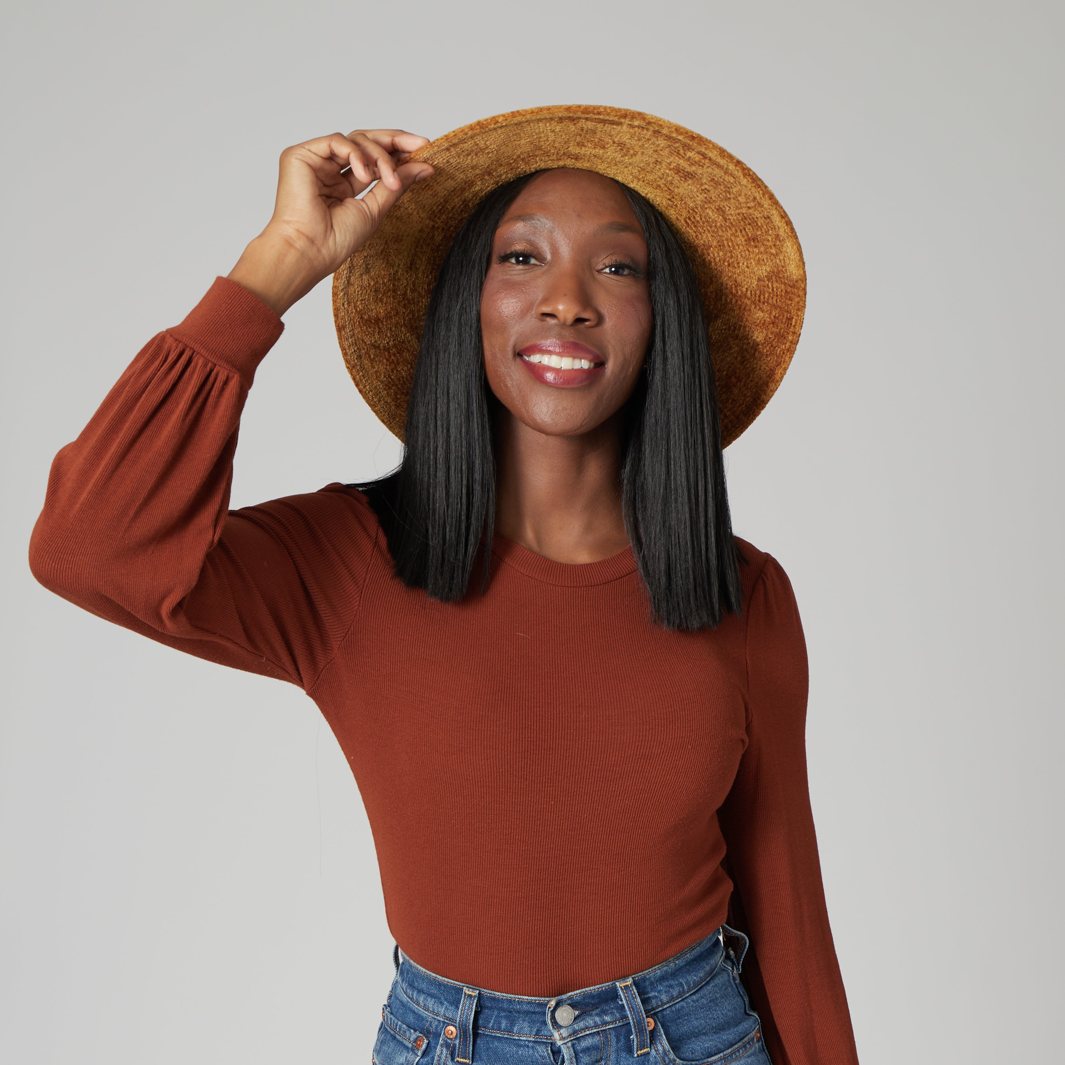 Nellie Machine Knit Fedora Hat with Cable Knit Pattern - Stylish Winter Beanie for Women, Perfect for Outdoor Activities & Fashion Accessories (KNH1509)
