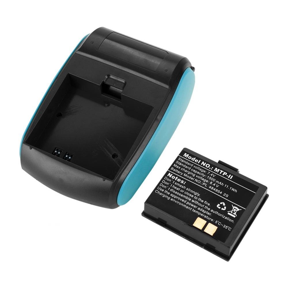 Mini USB Pocket Thermal Printer - 50-89.9mm/s High Speed, Handheld Portable Bluetooth Receipt Printer for Retail Stores, Restaurants, Factories & Logistics (Blue) | Perfect for Mobile POS, On-the-Go Printing & Inventory Management