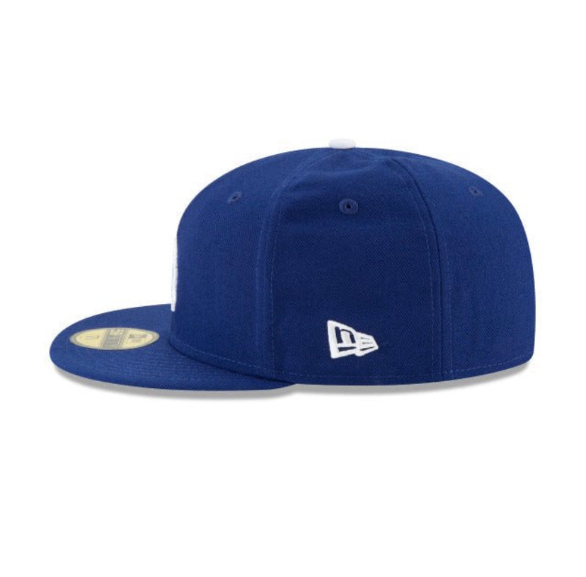 New Era 59Fifty LA Dodgers Snapback Cap - Official MLB Team Logo Baseball Hat in Blue & White - Perfect for Games, Fan Gear & Streetwear Fashion