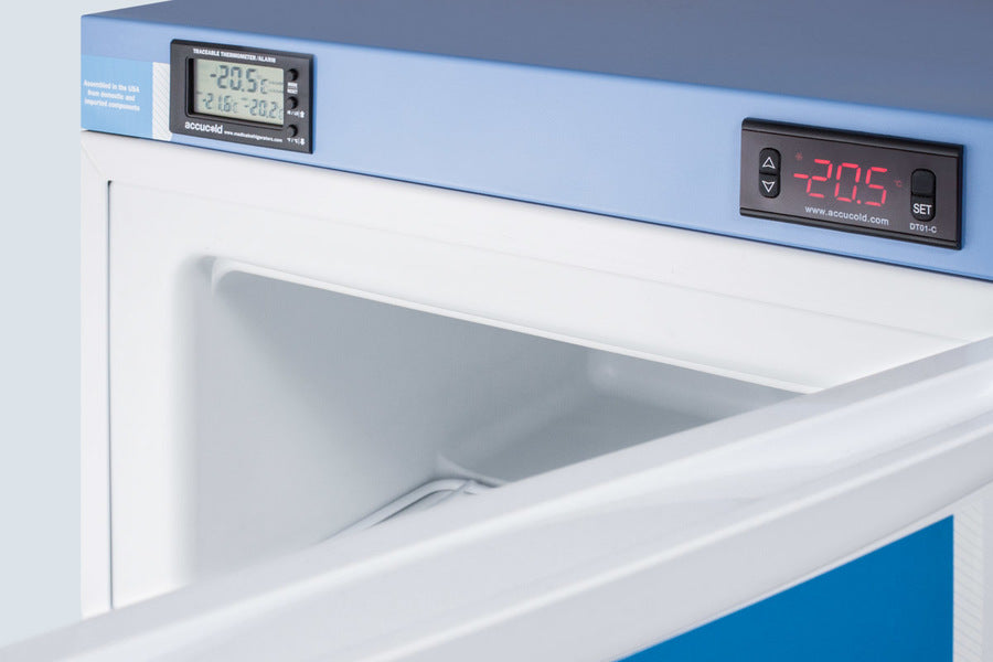 Accucold FS30L7MED2 Compact All Freezer - 3.0 Cu. Ft. Upright Freezer for Home, Garage, or Office - Energy Efficient & Space-Saving Appliance for Frozen Food Storage