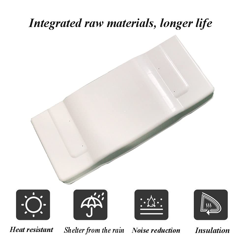 MAHFEI Heavy Duty PVC Outdoor Air Conditioner Cover - Weatherproof Rain Protection for 1/1.5/2/3P AC Units (110x47cm, White) | Easy Installation | Perfect for Home, Apartment & Office Use in All Seasons