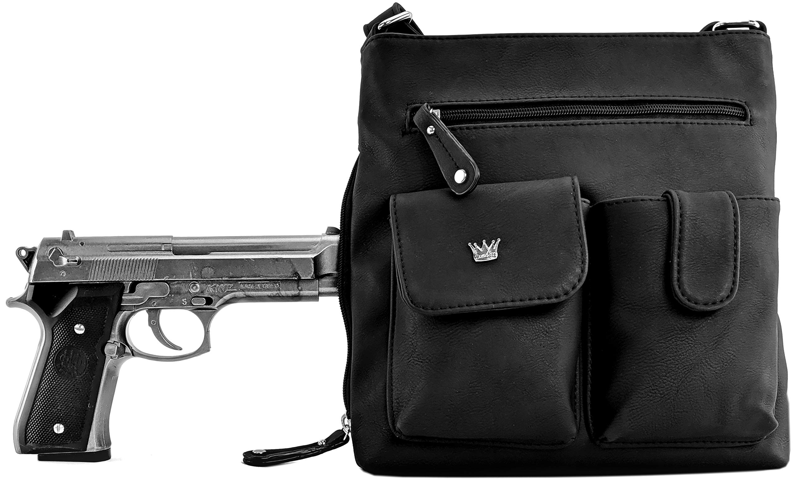 Colt CCW Concealed Carry Handbag for Women - Anti-Theft Crossbody & Shoulder Purse with Hidden Gun Pocket | Perfect for Everyday Carry, Travel & Self Defense