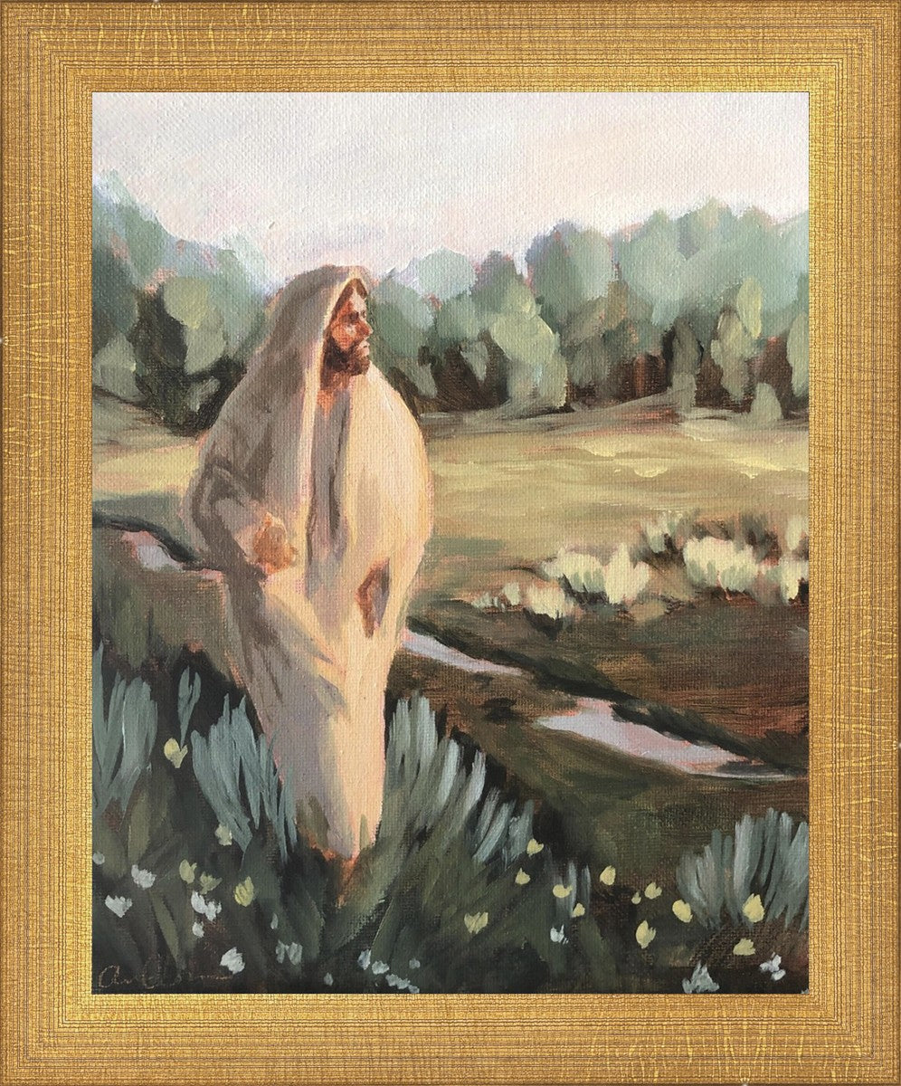Be Thou Humble by Amber Whitworth - Inspirational Christian Wall Art for Home & Office Decor - Perfect for Living Room, Bedroom, or Gift