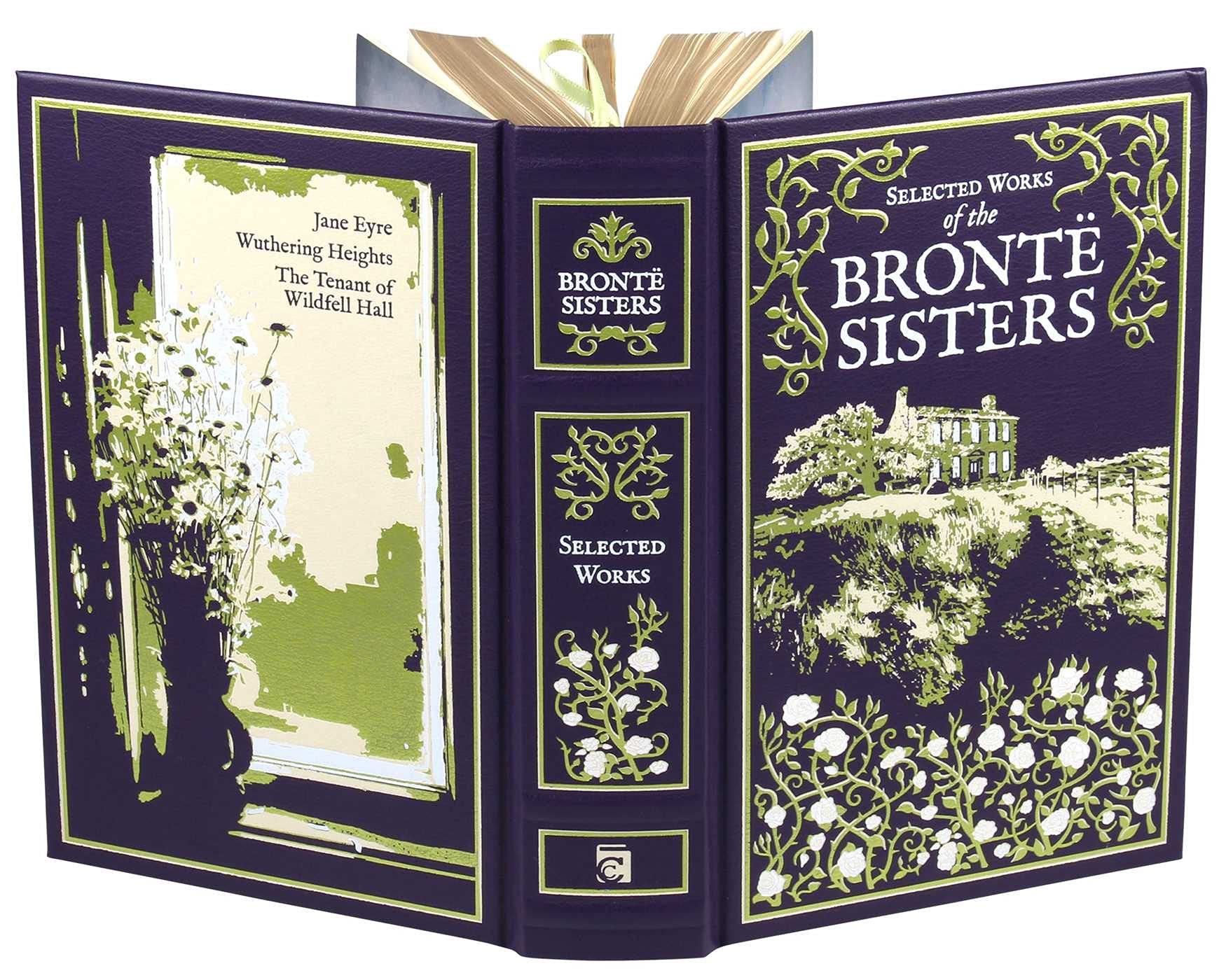 Bronte Sisters Leather-Bound Classics Collection - Wuthering Heights, Jane Eyre & More | Perfect for Book Lovers, Literary Gifts & Home Library Decor