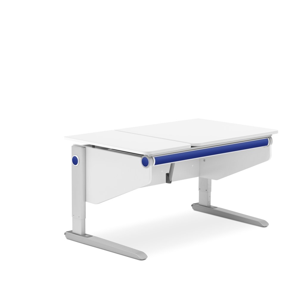 MOLL Winner Split Desk - Adjustable Kids Study Desk with Storage Shelf - Perfect for Home Office, Online Learning & Small Spaces