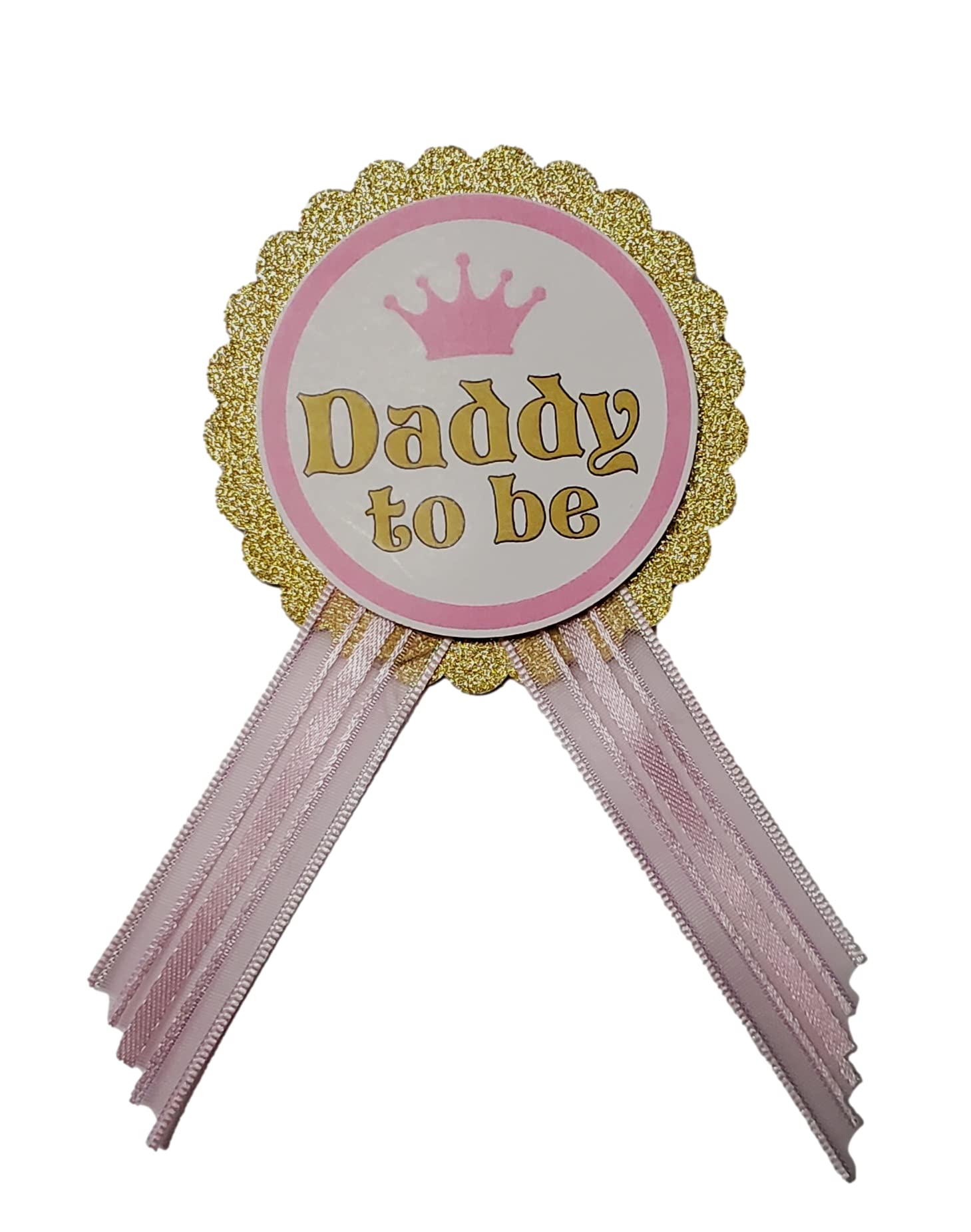 Pink & Gold 'It's a Girl' Baby Shower Pin Set - Daddy to Be & Mommy to Be Pins for Baby Sprinkle Celebrations - Perfect Gender Reveal & Pregnancy Announcement Accessories