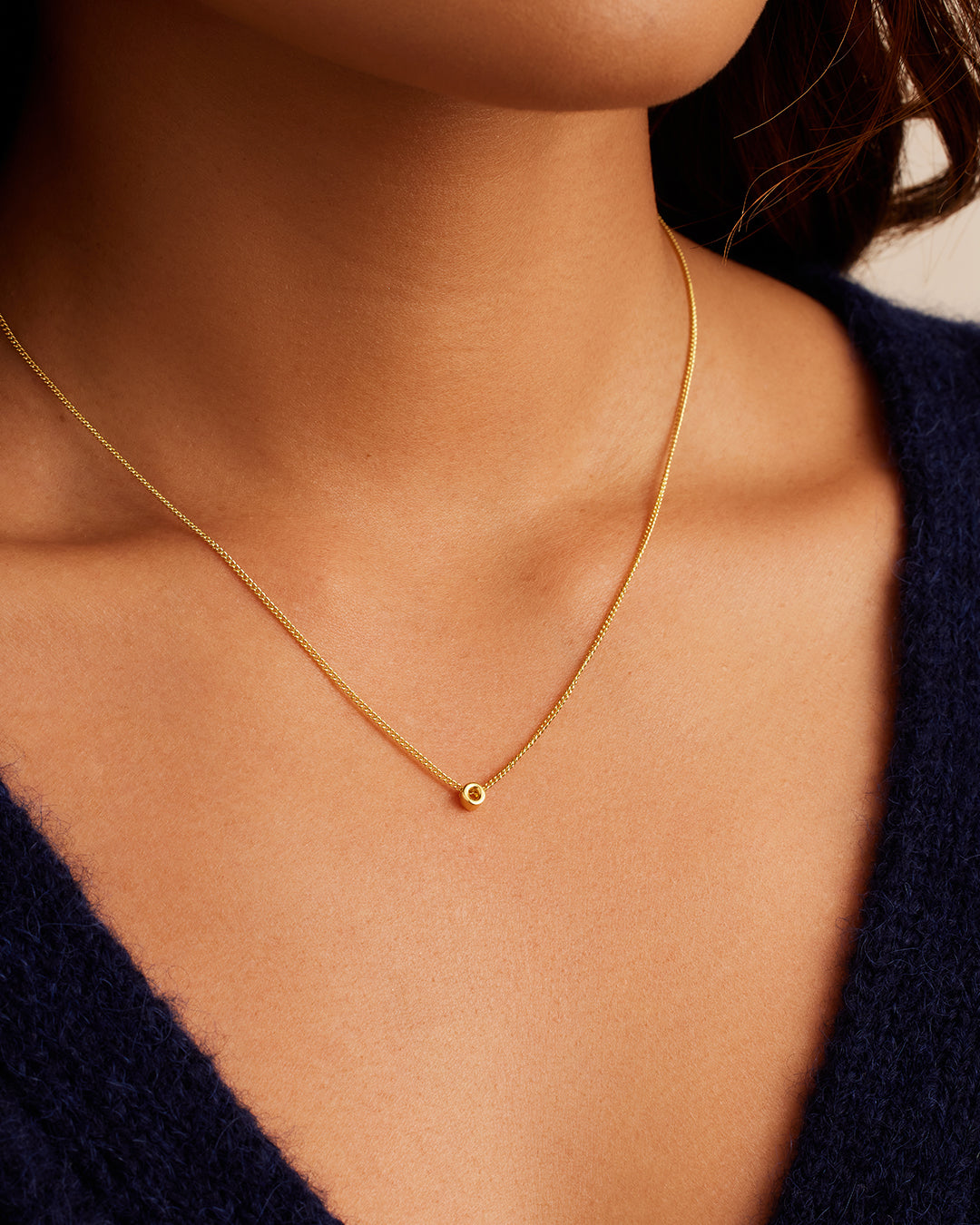 Wilder Mini Alphabet Necklace - Personalized Initial Pendant Jewelry for Women | Perfect Gift for Birthday, Anniversary & Everyday Wear