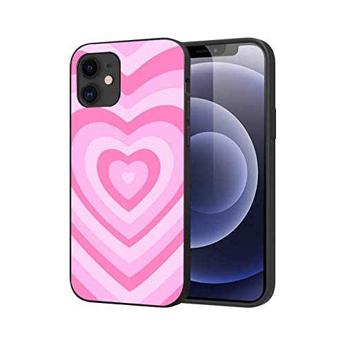 LUOWAN Cute Pink Heart Coffee Latte Pattern iPhone 7 Plus/8 Plus Case - Shockproof Slim Fit Soft TPU Protective Phone Cover for Women & Girls (5.5 inch) - Perfect Gift for Valentine's Day & Everyday Use