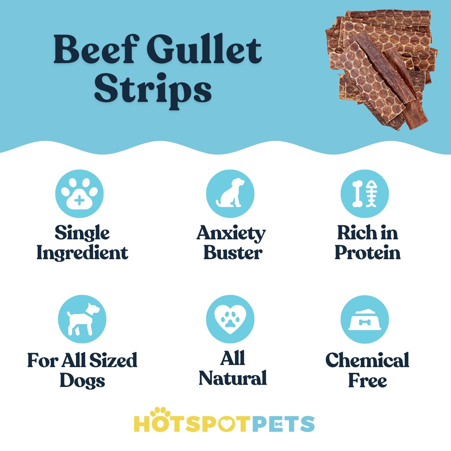 Premium Grass-Fed Beef Esophagus Dog Treats - 6 Inch All-Natural Chews, No Added Hormones, Rich in Glucosamine & Chondroitin for Joint Health (1LB Bag) - Perfect for Training, Dental Care & Senior Dogs