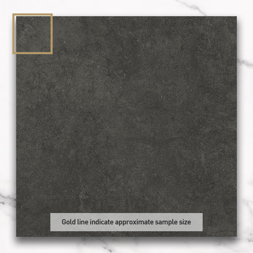 Premium Essen Charcoal 600x600mm Matte Porcelain Floor Tile - Durable & Stylish for Living Room, Kitchen, and Bathroom Renovations