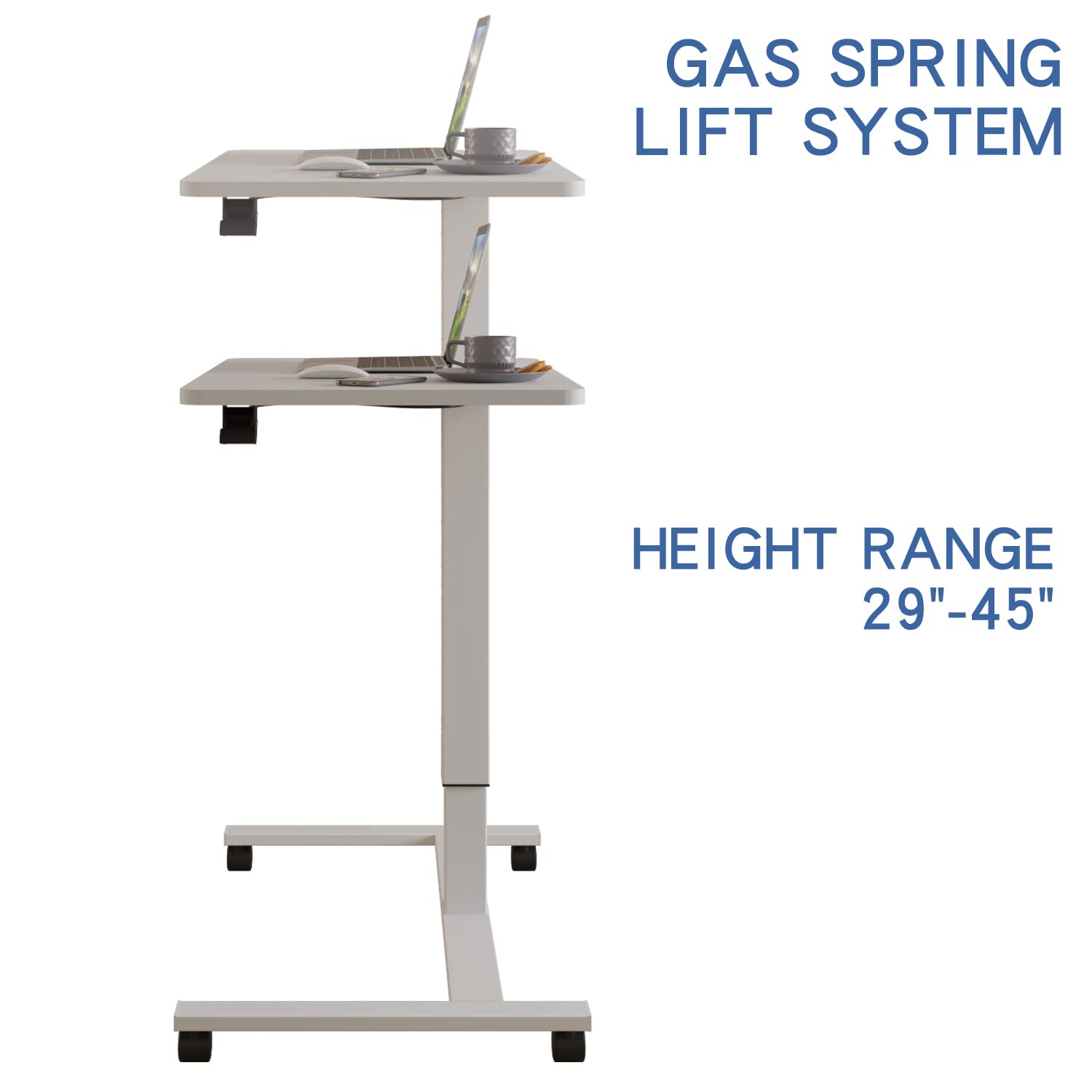 Adjustable Height Mobile Standing Desk - 28